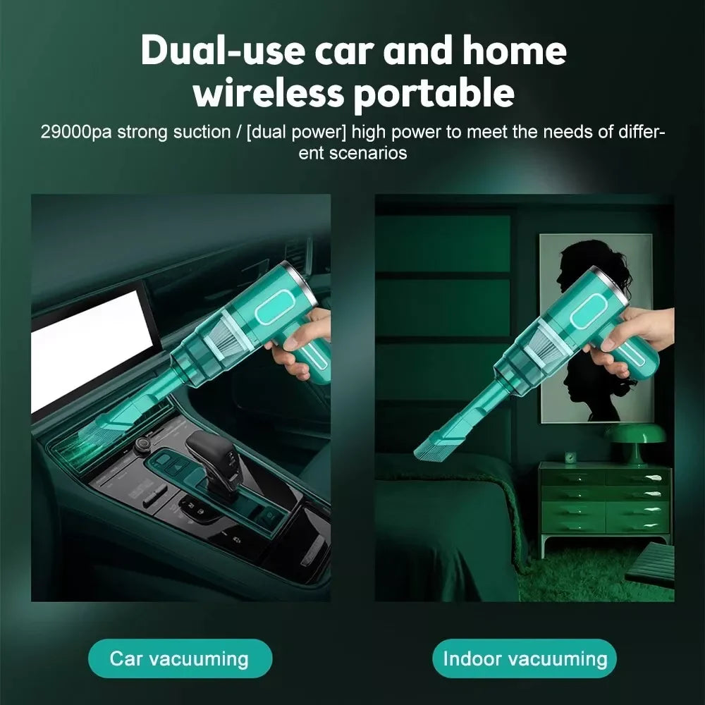 "Powerful Cordless Handheld Vacuum Cleaner for Car, Home, and Auto - Portable and Wireless"