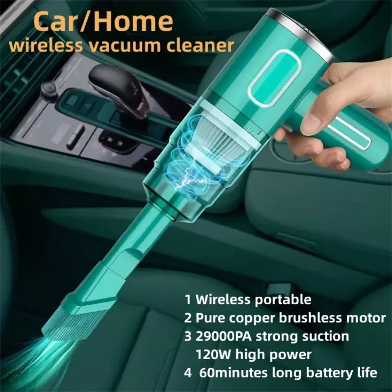 "Powerful Cordless Handheld Vacuum Cleaner for Car, Home, and Auto - Portable and Wireless"