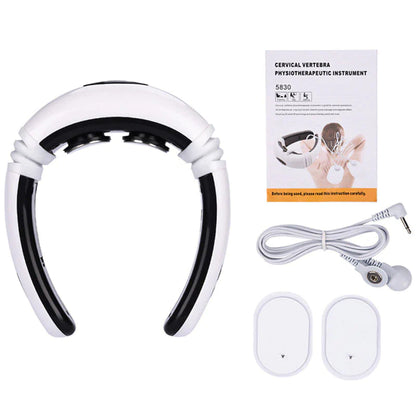 Electric Neck Massager with Pulse and Magnetic Therapy for Muscle Relaxation