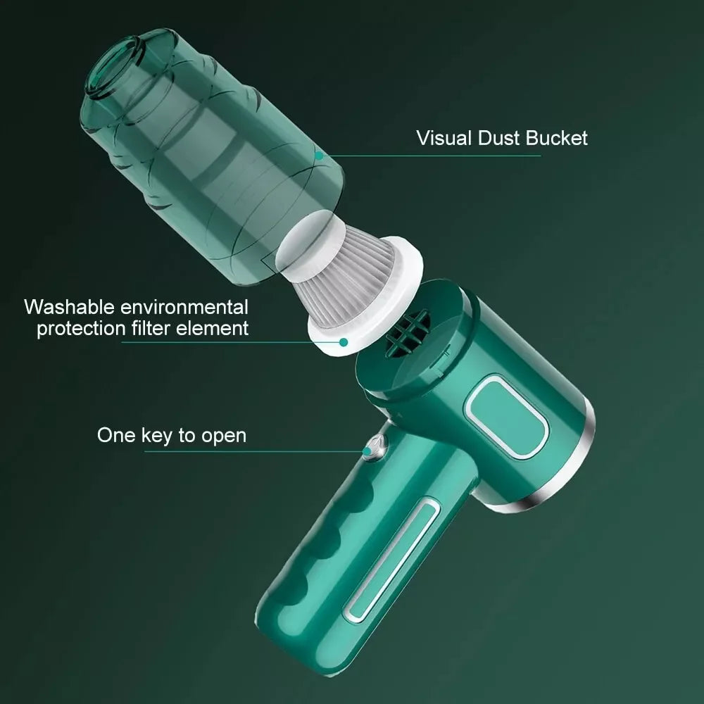 "Powerful Cordless Handheld Vacuum Cleaner for Car, Home, and Auto - Portable and Wireless"