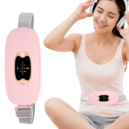 Electric Heating Vibration Pad Belt for Menstrual Pain Relief