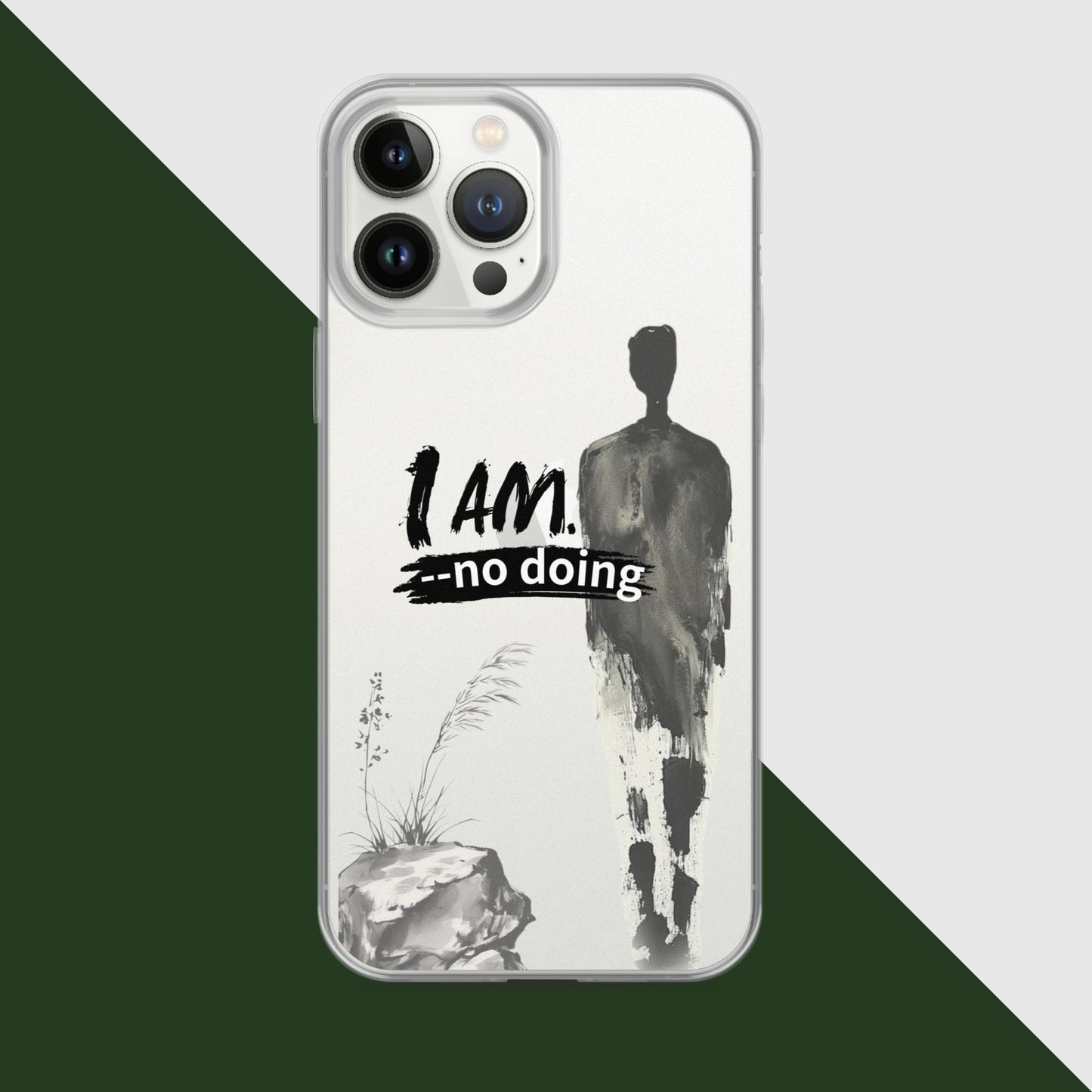 True Self Statement: I AM. ｜Transparent Background｜POD Phone Case｜for iPhone