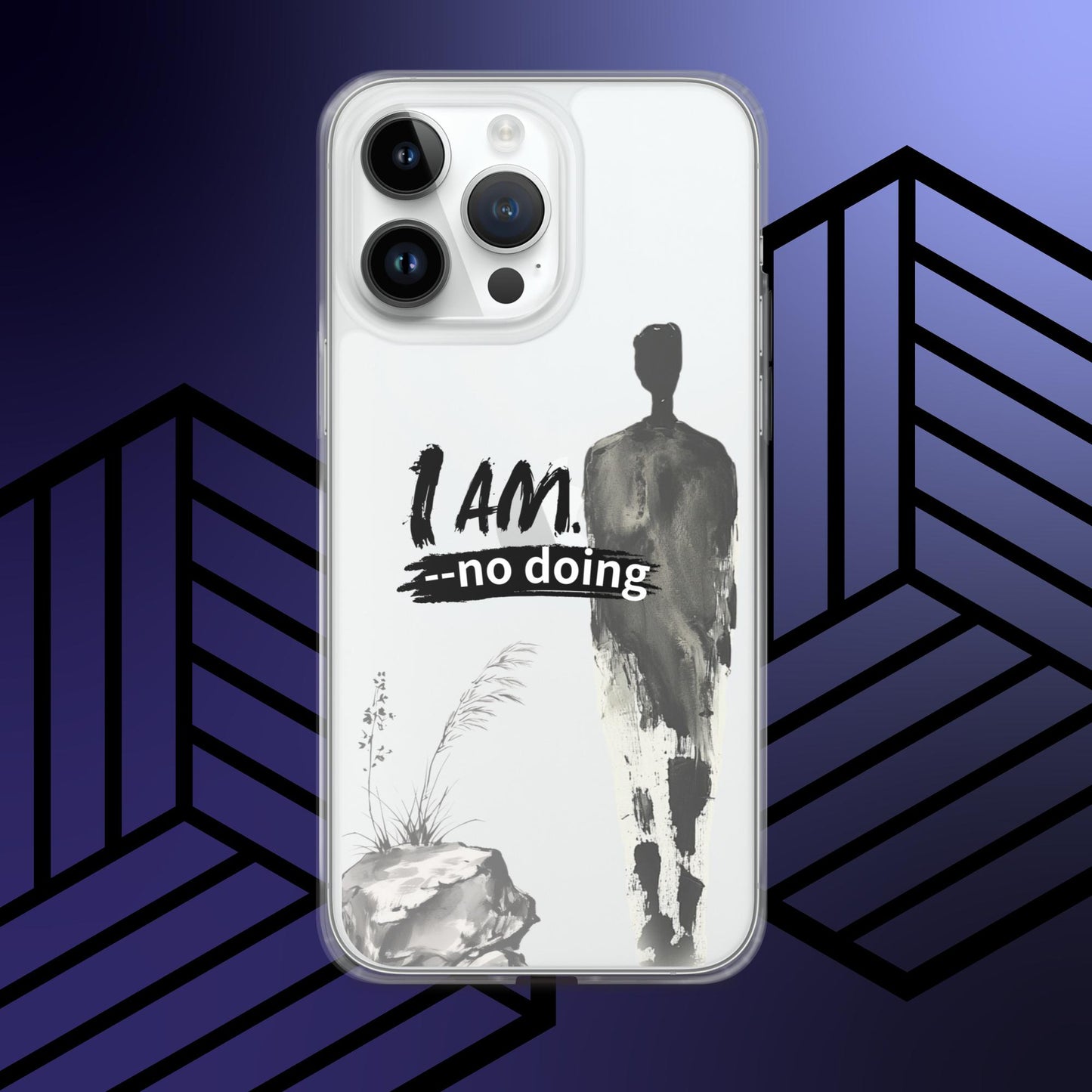 True Self Statement: I AM. ｜Transparent Background｜POD Phone Case｜for iPhone