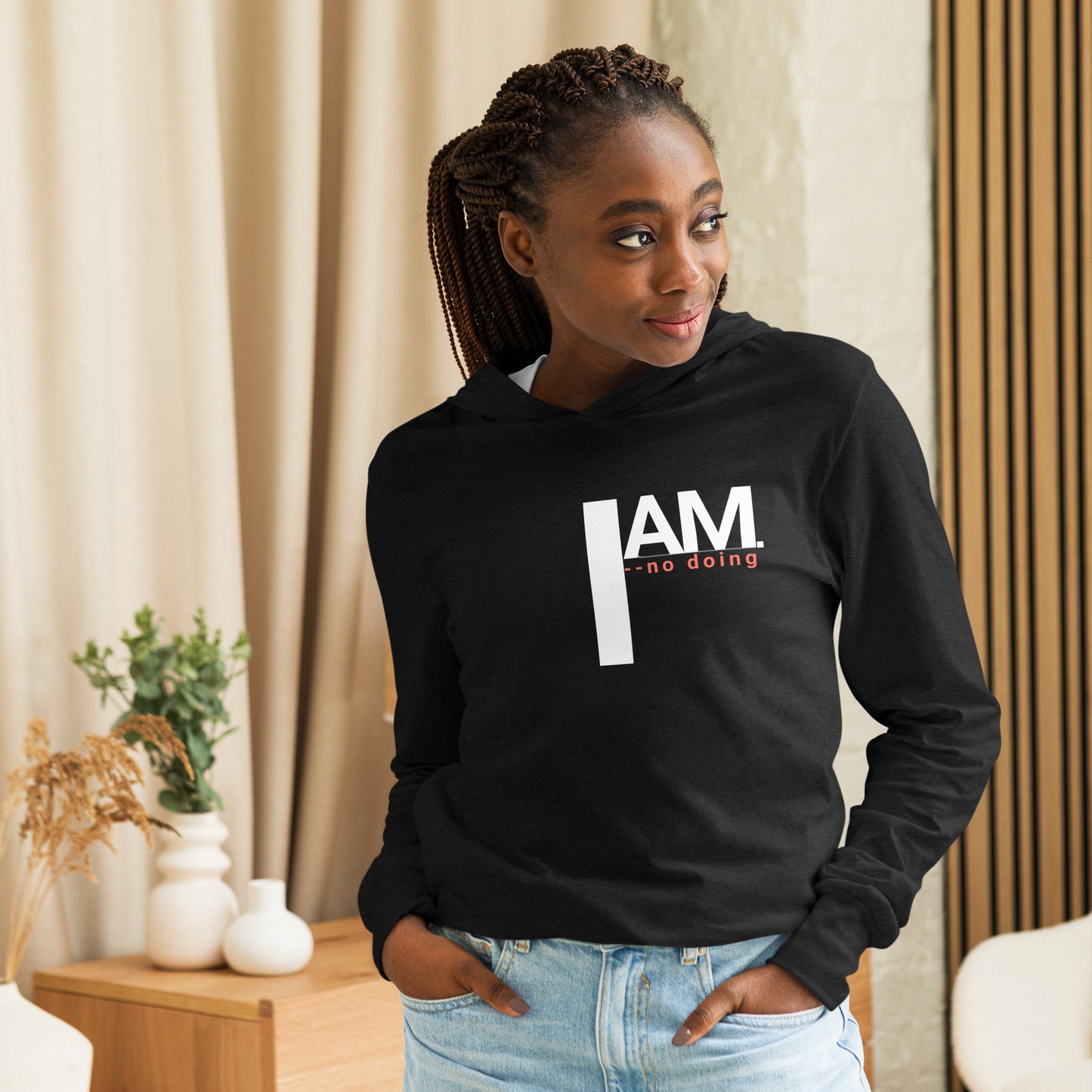 " I AM." Soul Epoch T｜Unisex Hooded Long Sleeve Tee