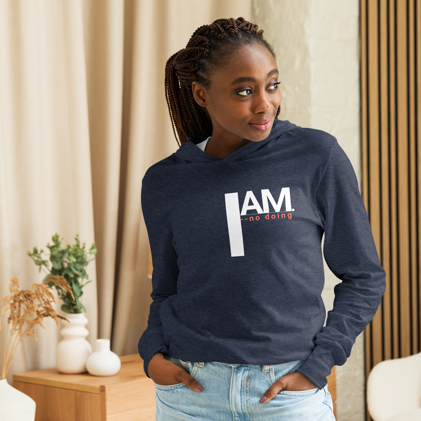 " I AM." Soul Epoch T｜Unisex Hooded Long Sleeve Tee